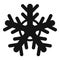 Cold snowflake icon, simple style