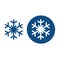 Cold snowflake icons