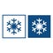 Cold snowflake icons