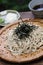 Cold soba buckwheat noodles, japanese food