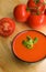 Cold Spanish tomato-based soup gazpacho