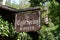 Cold Spring Tavern sign on Stagecoach Road near Santa Barbara, California.