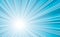 Cold sunburst background