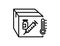 Cold vaccine box icon	,  line color vector illustration