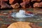 Cold water geyser close up