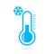 Cold weather thermometer icon