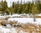 Cold winding river in Idaho