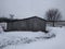 Cold Winter Abandoned Barn