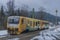 Cold winter morning in Lipno nad Vltavou station