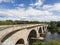 Coldstream bridge linking Coldstream to Northumberland, UK