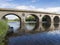 Coldstream bridge linking Coldstream to Northumberland, UK