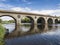 Coldstream bridge linking Coldstream to Northumberland, UK