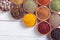 Colection of indian spices