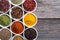 Colection of indian spices