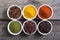 Colection of indian spices