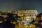 Coliseum Aerial view Night Scene, Rome