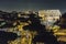 Coliseum Aerial view Night Scene, Rome