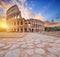 Coliseum Amphitheatrum Flavium or Colosseo, Rome, Italy