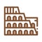 Coliseum Building Icon Vector Outline Illustration