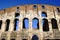 Coliseum columns in Rome,Italy