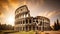 Coliseum or Flavian Amphitheatre at Rome, Italy