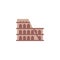 Coliseum rome architecture flat icon