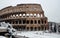 Coliseum with snow