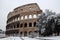 Coliseum with snow