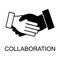 collaboration icon. Element of Software development signs with name for mobile concept and web apps. Detailed collaboration icon