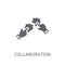 Collaboration icon. Trendy Collaboration logo concept on white b
