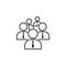 collaboration, office, staff icon. Element of teamwork for mobile concept and web apps illustration. Thin line icon for website