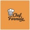 collaboration paper formula and chef head