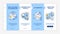 Collaborative creation types onboarding vector template
