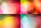Collage of 4 Multi colored backgrounds