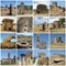 Collage with ancient heritage of Sardinia