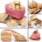 Collage of assortment of bread