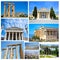 Collage of Athens Greece - ancient landmarks of Athens Greece