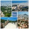 Collage of Athens landmarks , Greece,unesco heritage