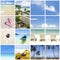 Collage beach photo