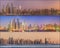 Collage of the beauty panorama at Dubai marina.