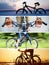 Collage on bicycle ride