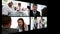 Collage of business people