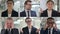 Collage of Business People Reacting to Loss