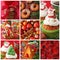 Collage christmas cakes