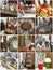 Collage Christmas card. New pictures of home decor in brown