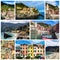 Collage of Cinque Terre photos in Italy (Vernazza, Manarola, Mon