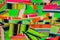 Collage Colours Pattern Colourful Vintage Retro