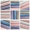 Collage of different folded clean terry towels