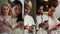 Collage of different people nationalities using mobile phone