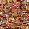 Collage of different photos of christmas decoration